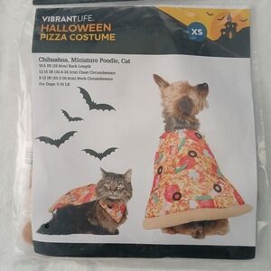 Vibrant Life Halloween Pizza Costume for Dog Or Cat  Pets Size XS